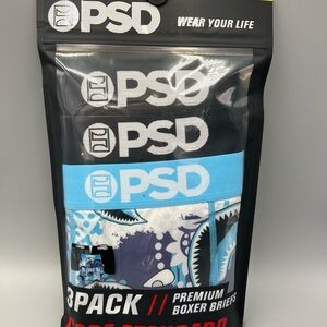 3 Pack! PSD 7" Inseam Warface Bandana Standard Premium Boxer Briefs, S, 28-30"